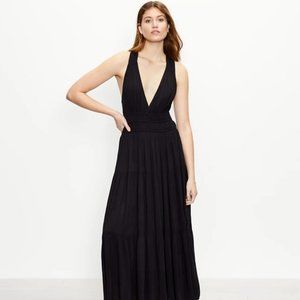 LOFT Beach Tiered Halter Maxi Dress